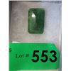 Image 1 : Large 49 Carat Faceted Emerald Gemstone