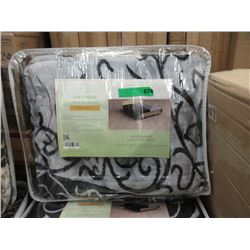 New Grey Queen Size Sherpa Blanket