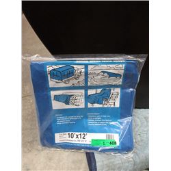 2 New 10 Foot x 12" Blue Poly Tarps