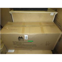 Pair of New Grey Fabric 24" Counter Height Chairs