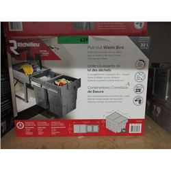 New 2-Bin Pull Out Bin Waste Bins
