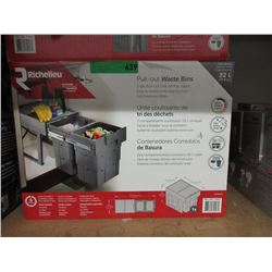 New 2-Bin Pull Out Bin Waste Bins