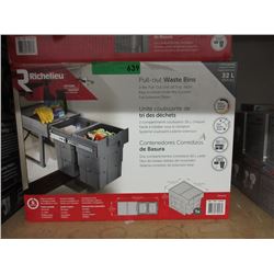 New 2-Bin Pull Out Bin Waste Bins