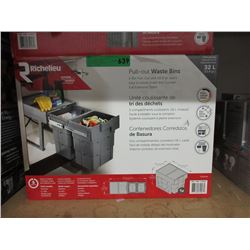 New 2-Bin Pull Out Bin Waste Bins