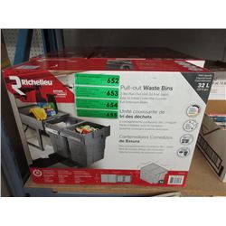 New 2-Bin Pull Out Bin Waste Bins