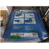 Image 1 : 2 New 10 Foot  x 14 Foot Blue Poly Tarps