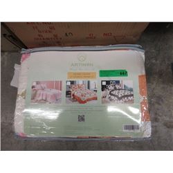 New Double/Queen 3 Piece Quilt Set - Orange