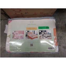 New Double/Queen 3 Piece Quilt Set - Orange