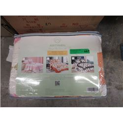 New Double/Queen 3 Piece Quilt Set - Orange