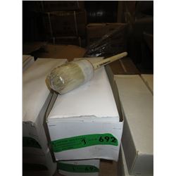 3 Boxes of Round # 12 Bristle Brushes