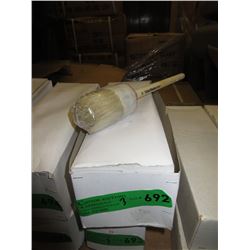 3 Boxes of Round # 12 Bristle Brushes