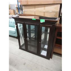 New Illuminated China Cabinet Top - Glass Doors