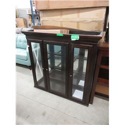 New Illuminated China Cabinet Top - Glass Doors
