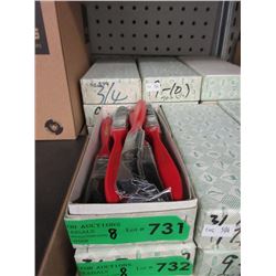 8 Dozen New 3/4" Pure Bristle Paint Brushes