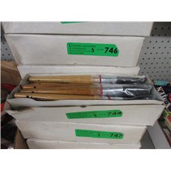 3 Dozen New # 8 Pure Bristle Artists Brushes