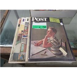7 Vintage Post Magazines from the '40s & '50s
