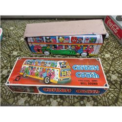 1960s Corbett Lithographed Tour Bus w/ Box