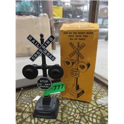 1950/1960s Marx Railroad Crossing Signal