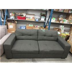 New 80" Grey Fabric Sofa