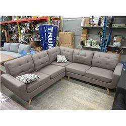 New Retro Style Fabric Sectional