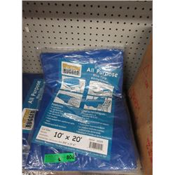Western Rugged 10 Foot x 20 Foot Blue Tarp