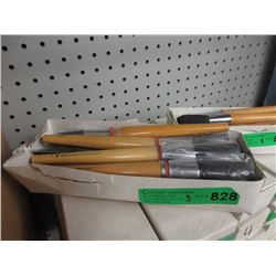 3 Dozen New # 6 Artists Bristle Brushes