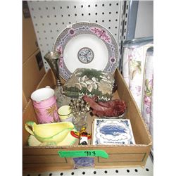Box of Assorted Vintage Collectibles