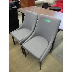 Pair of New Grey Side Chairs