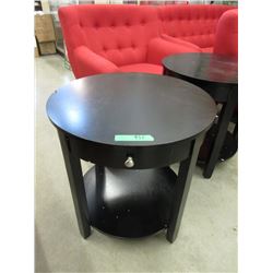 New Round End Table with Drawer