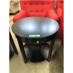 New Round End Table with Drawer