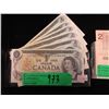Image 1 : 6 Uncirculated 1973 Canadian $1 Bills in Sequence