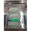 Image 1 : 3 Canadian 1967 Centennial $1 Bills