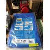 Image 1 : Western Rugged 10 Foot x 20 Foot Blue Tarp