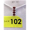 Image 1 : Diamond & Garnet Journey Necklace