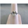 Image 1 : Green Amethyst & Diamond Sweetheart Ring