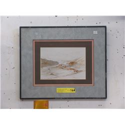 Framed Kevin Sparrow Print of Whales