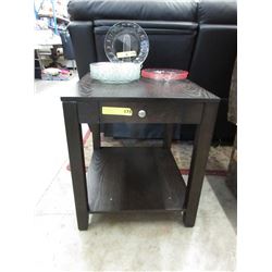 New End Table with Drawer & Shelf