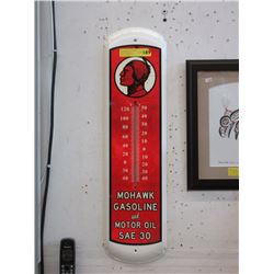 Metal Mohawk Gasoline Thermometer