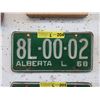 Image 1 : Pair of 1968 Alberta License Plates