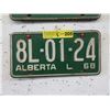 Image 1 : Pair of 1968 Alberta License Plates