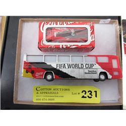 Die Cast Coca-Cola Truck & Coca-Cola Bus (German)