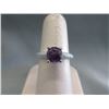 Image 1 : Purple Amethyst & Diamond Solitaire Ring
