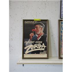 Vintage "Zorba" Theater Poster