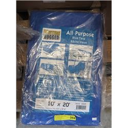 New Western Rugged 10 Foot x 20 Foot Blue Tarp