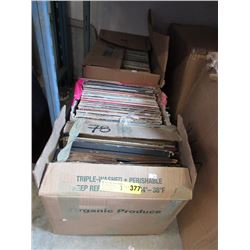 3 Cases of Assorted LP Records