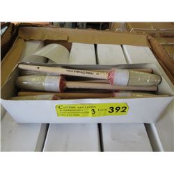3 Dozen New #6 Round Bristle Brushes