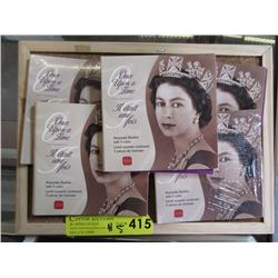 5 Queen Elizabeth Keepsake Booklets with Coins