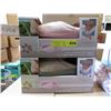 Image 1 : 2 Pairs of New Memory Foam Slippers - Sizes L & XL