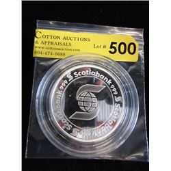 5 Oz. Scotia Bank Motif .999 Silver Round