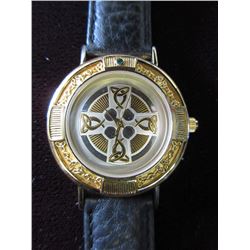 RARE - Franklin Mint Sterling Silver Celtic Watch